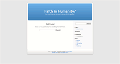 Desktop Screenshot of faithinhumanity.org